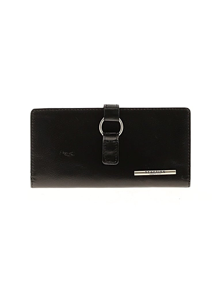 Pre-owned Kenneth Cole Reaction Leather Wallet In Black
