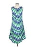 Miss Sixty 100% Polyester Graphic Blue Cocktail Dress Size 4 - photo 2
