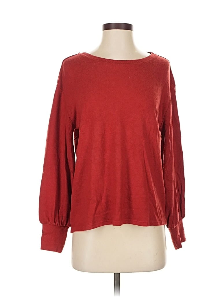 DOWNEAST Pre-owned Long Sleeve T-shirt In Red