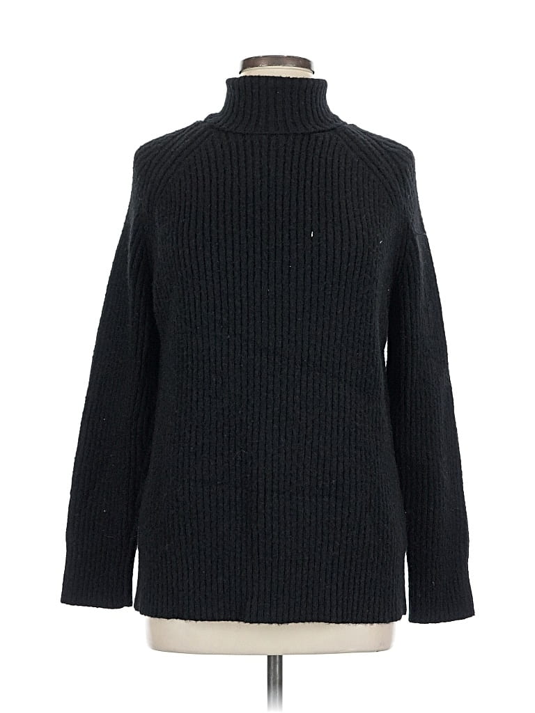 Pre-owned Shein Turtleneck Sweater In Black