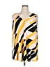 Lane Bryant 100% Polyester Yellow Sleeveless Blouse Size 14 - 16 Plus - photo 1