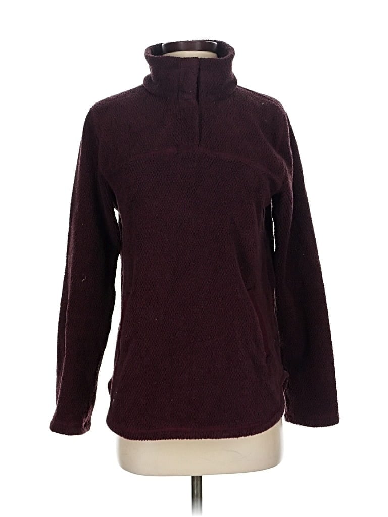 Pre-owned Thread & Supply Turtleneck Sweater In Burgundy