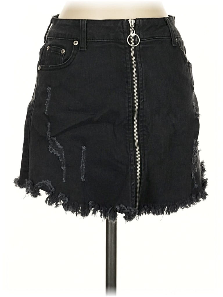 DANCE & MARVEL Pre-owned Denim Skirt In Gray