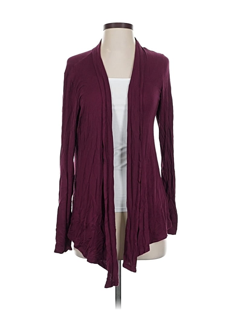 Pre-owned Maurices Cardigan Sweater In Burgundy