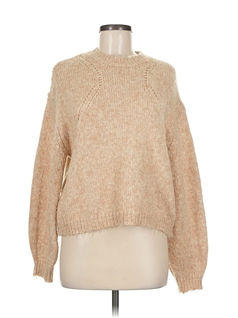 Pre-owned Mng Pullover Sweater In Brown