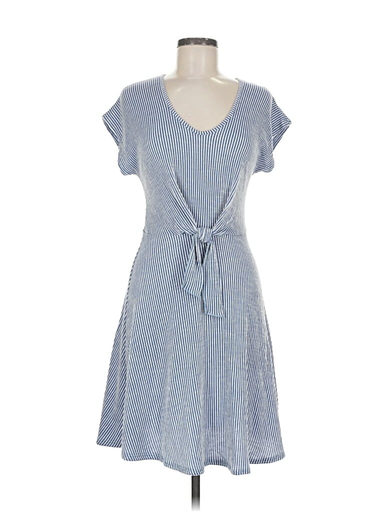 Pre-owned Caution To The Wind Casual Dress In Blue