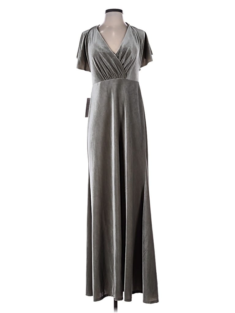 Pre-owned Jenny Yoo Collection Casual Dress In Gray