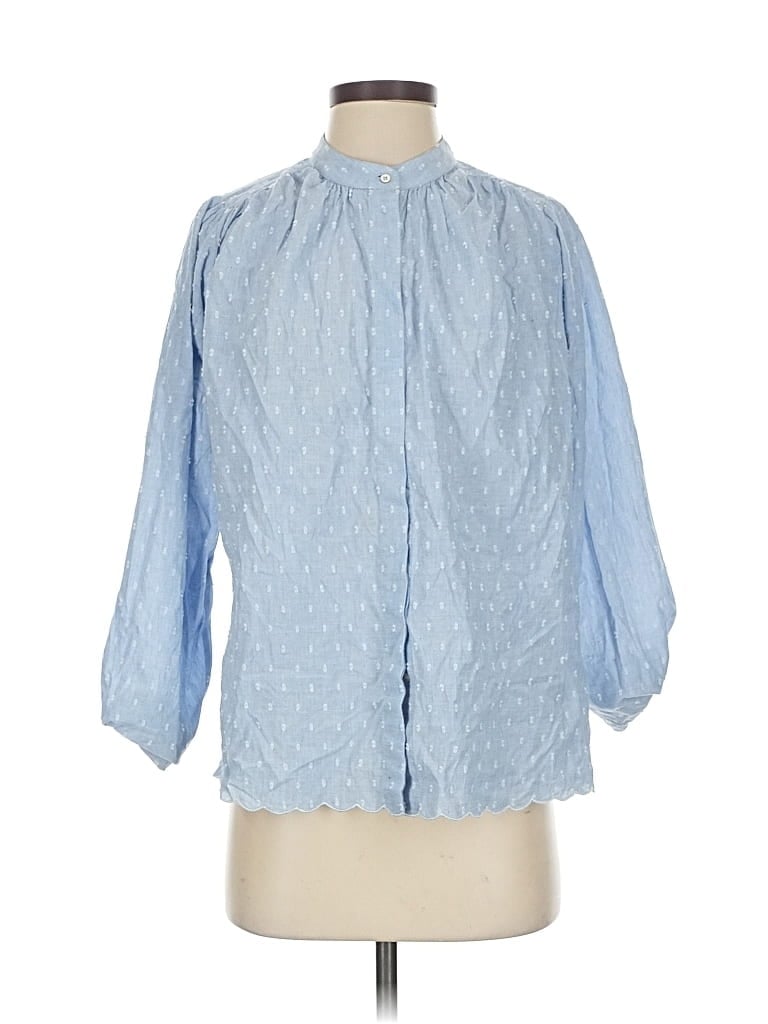 Click to view more detailed imagery on our partner's website Pre-owned Joie 3/4 Sleeve Blouse In Blue