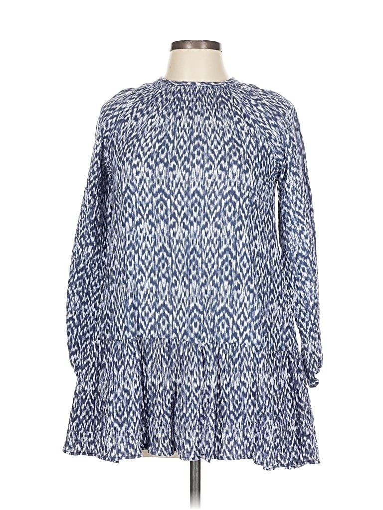 Pre-owned Mng Casual Dress In Blue