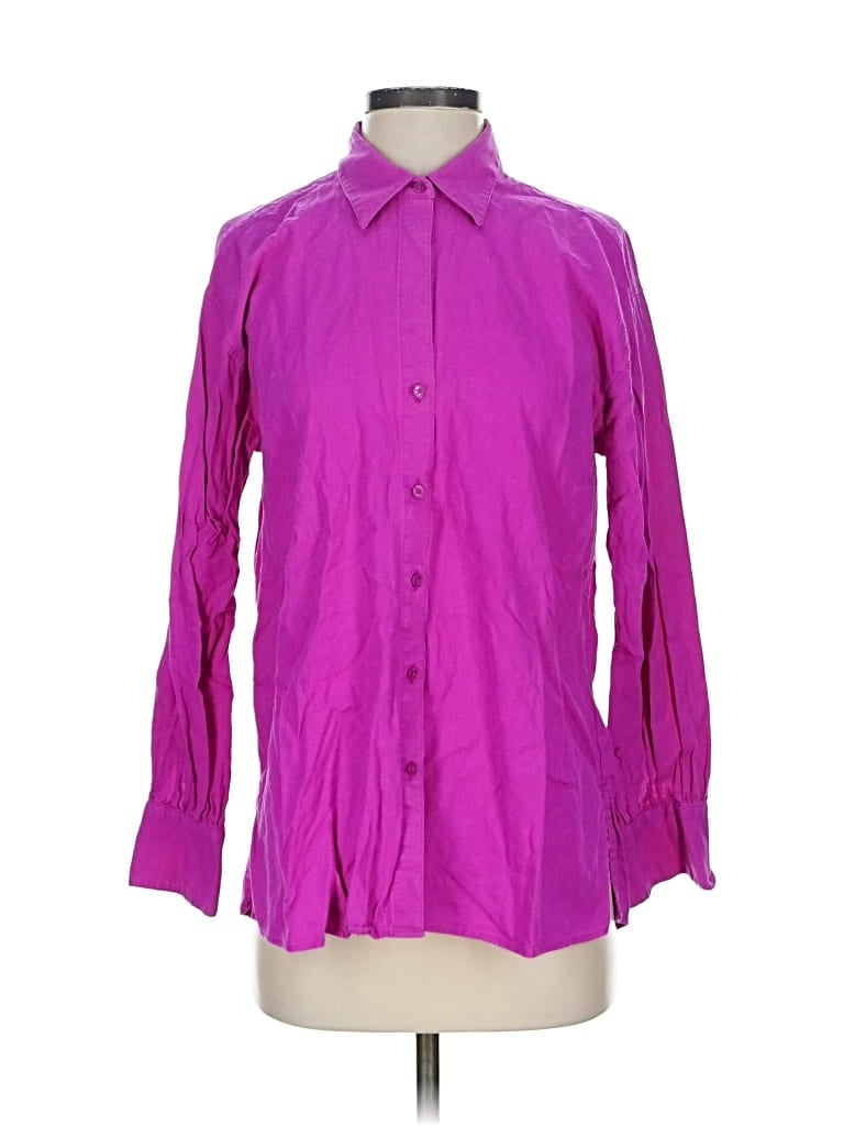 BANANA REPUBLIC Pre-owned Long Sleeve Blouse In Purple