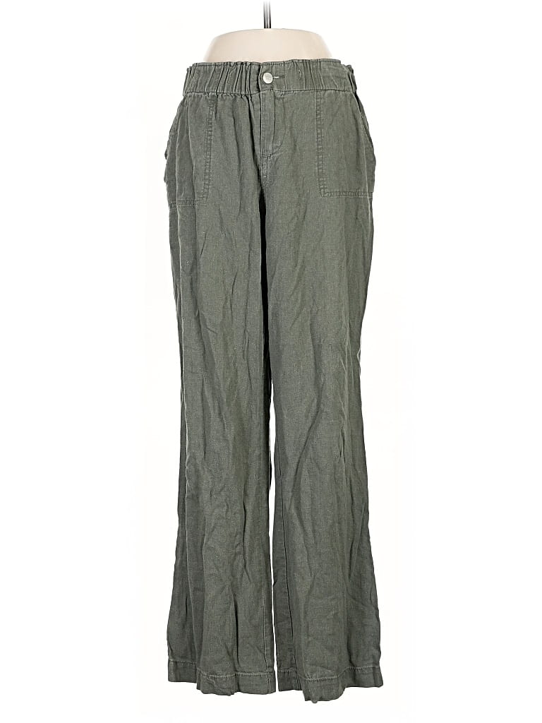 Pre-owned Ci Sono Linen Pants In Green