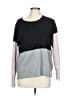 DKNY Color Block Gray Pullover Sweater Size L - photo 1