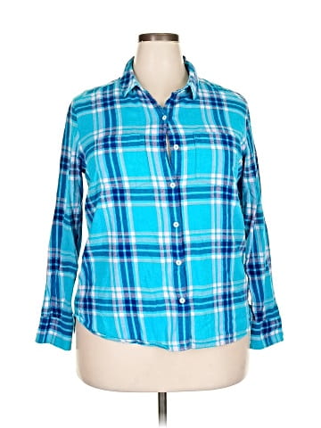 Woolrich 3/4 Sleeve Button-Down Shirt (view 1)
