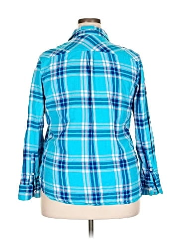 Woolrich 3/4 Sleeve Button-Down Shirt (view 2)