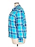 Woolrich 100% Cotton Plaid Blue 3/4 Sleeve Button-Down Shirt Size XXL - photo 5