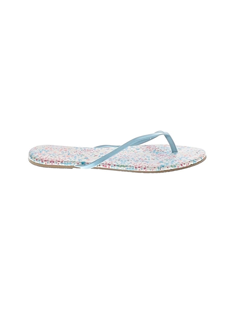 Pre-owned Lc Lauren Conrad Flip Flops In Blue