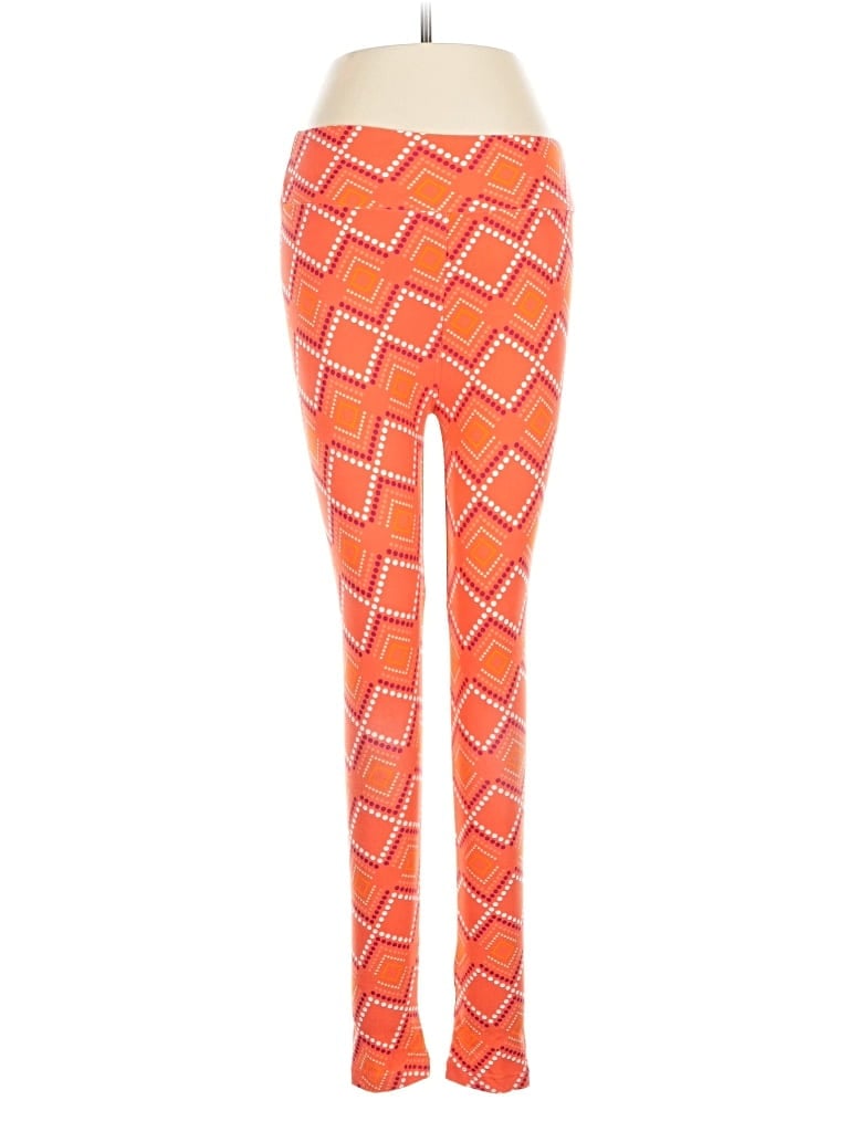 Pre-owned Lularoe Leggings In Orange