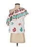 Cliche 100% Cotton White Short Sleeve Blouse Size S - photo 1