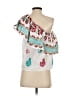 Cliche 100% Cotton White Short Sleeve Blouse Size S - photo 2
