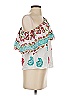 Cliche 100% Cotton White Short Sleeve Blouse Size S - photo 4