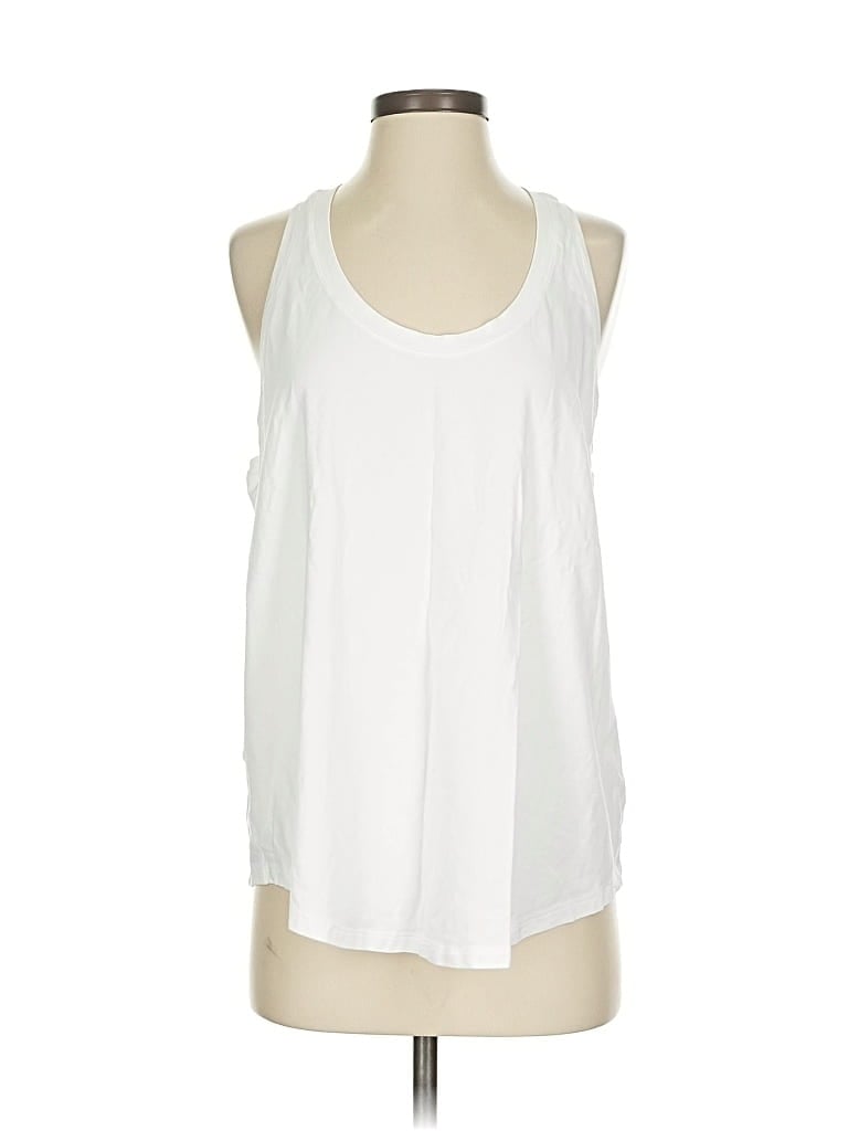Pre-owned Lululemon Athletica Sleeveless T-shirt In White
