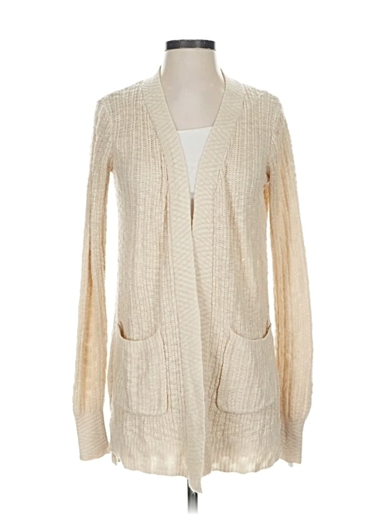 Pre-owned Pinque Cardigan Sweater In White