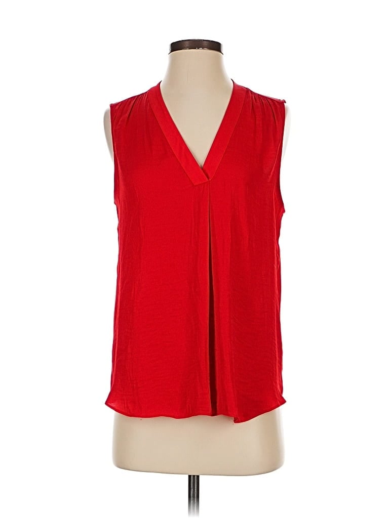 Pre-owned Vince Camuto Sleeveless Blouse In Red