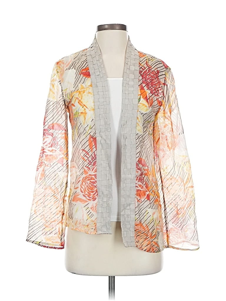 Click to view more detailed imagery on our partner's website Pre-owned Chico's Kimono In Orange
