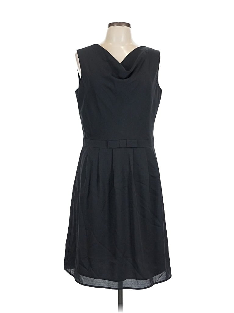 Pre-owned Lands' End Casual Dress In Black