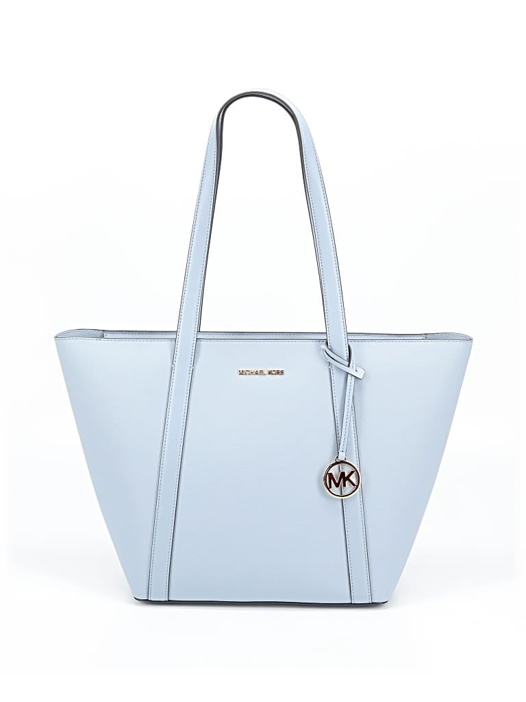 Michael Michael Kors Leather Tote Bag In Blue