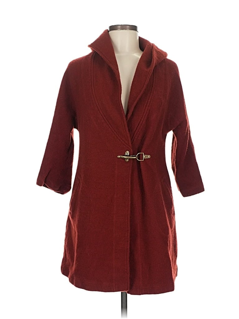 Pre-owned Kenar Cardigan Sweater In Burgundy