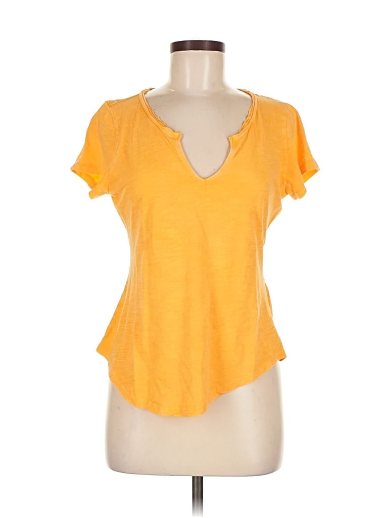 Pre-owned Pilcro Short Sleeve T-shirt In Yellow