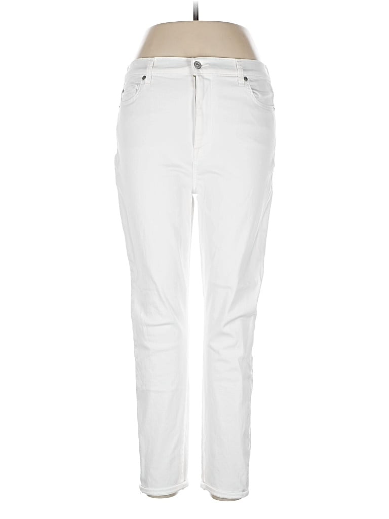 Pre-owned 7 For All Mankind Jeans In White