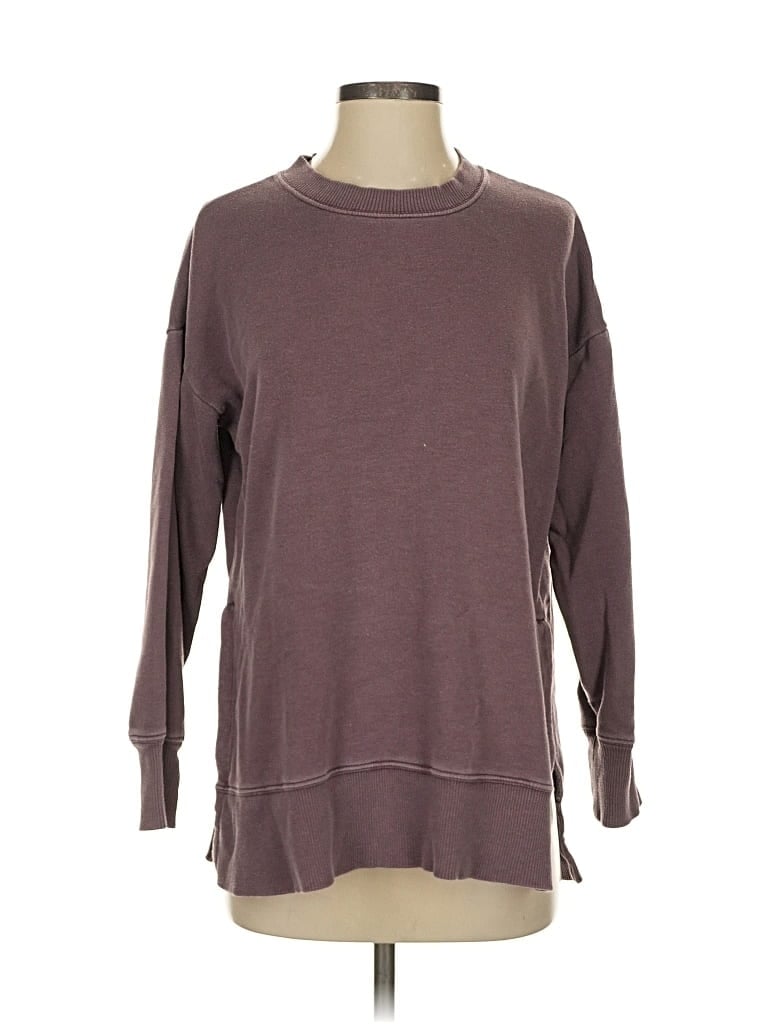 Pre-owned Aerie Pullover Sweater In Burgundy
