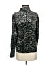 AP.NY Animal Print Green Blue Long Sleeve Top Size S - photo 1