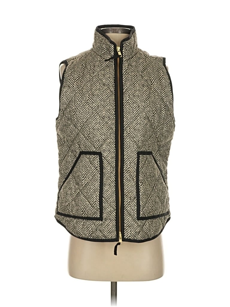 Pre-owned J.crew Factory Store Vest In Gold