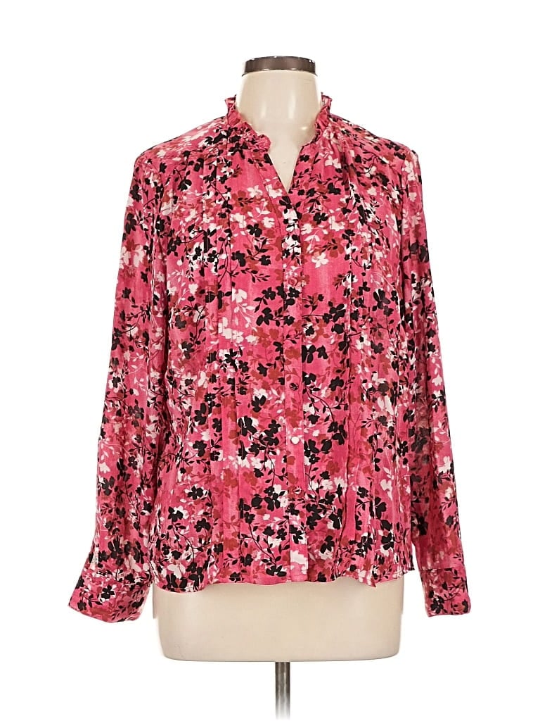 Click to view more detailed imagery on our partner's website Pre-owned Nanette Lepore Long Sleeve Blouse In Pink