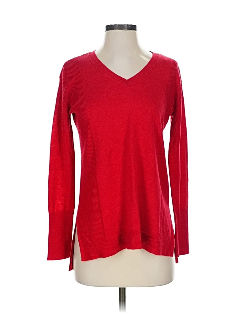 Pre-owned Nydj Pullover Sweater In Red