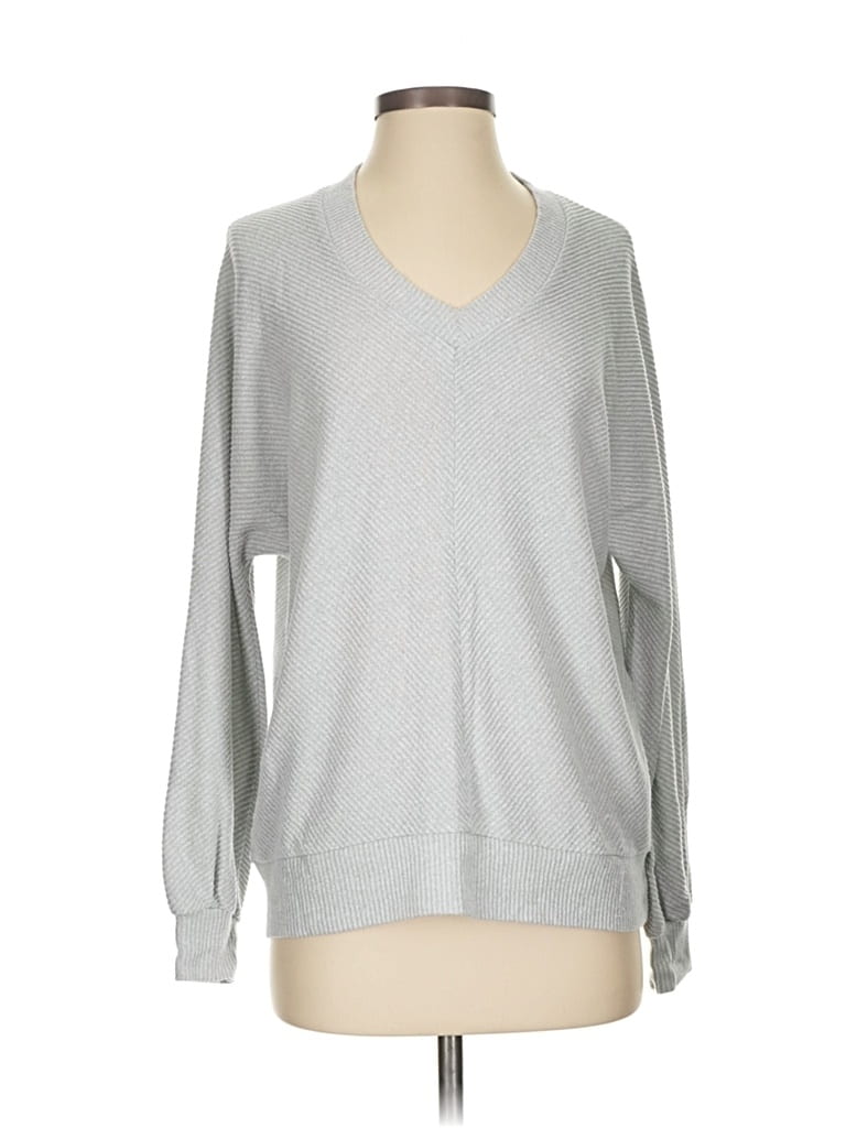 Pre-owned Philosophy Republic Clothing Pullover Sweater In Silver