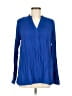 Sunny Leigh 100% Polyester Blue Long Sleeve Blouse Size M - photo 1