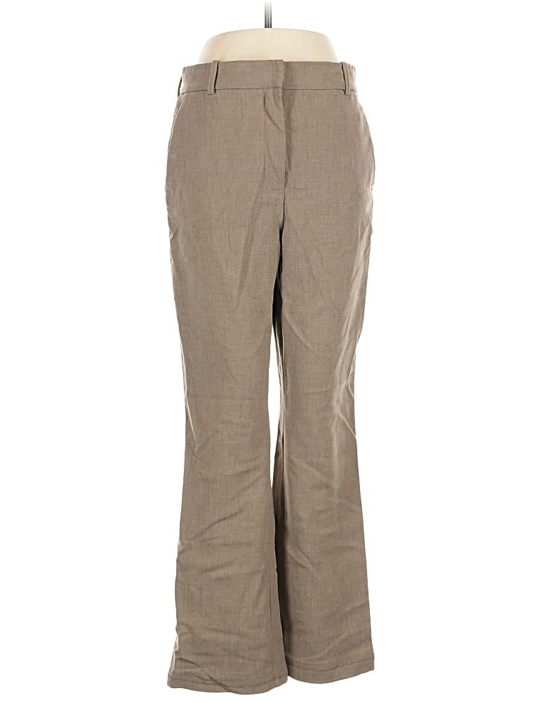 Pre-owned Babaton Khaki Pant In Brown