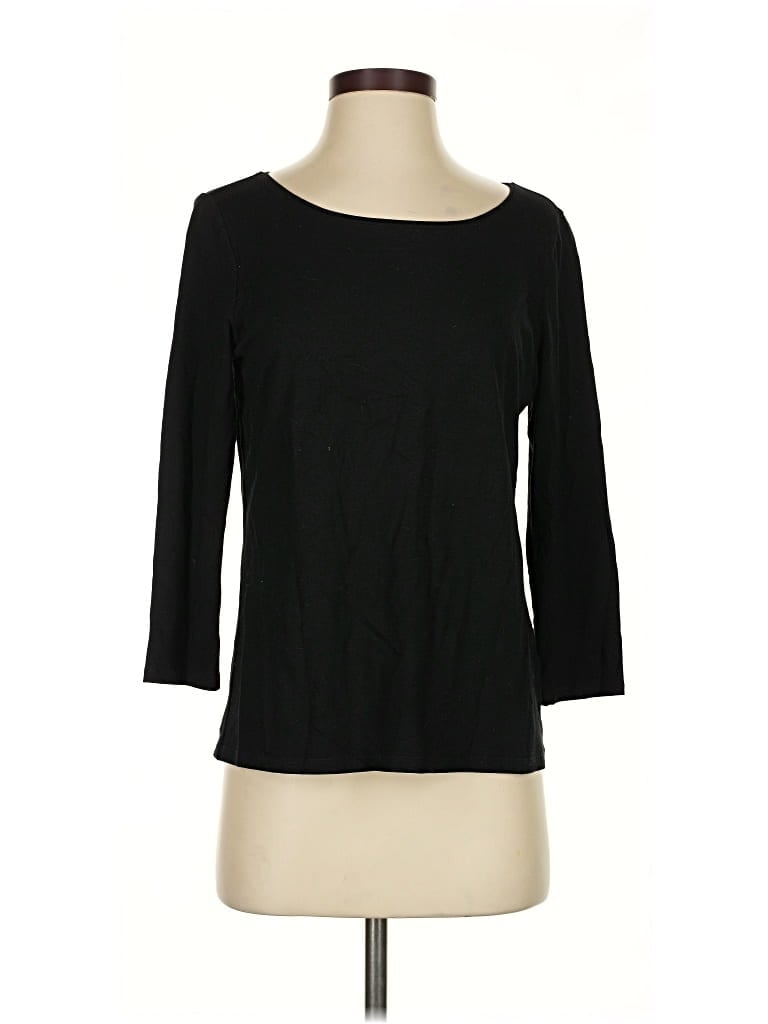 EILEEN FISHER Pre-owned 3/4 Sleeve T-shirt In Black