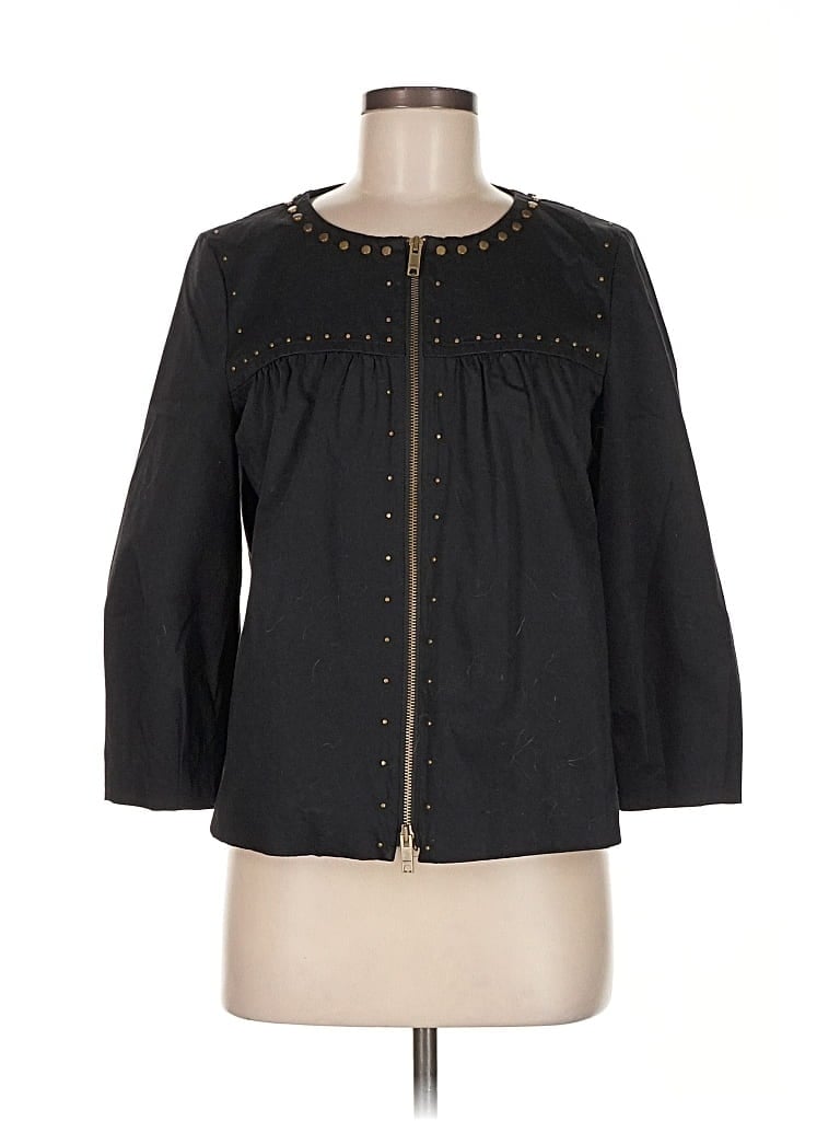 Pre-owned Donna Karan 3/4 Sleeve Blouse In Black