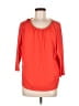 MICHAEL Michael Kors Orange 3/4 Sleeve Blouse Size M - photo 1