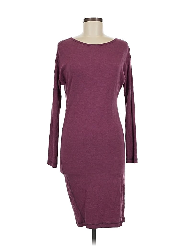 Pre-owned Lululemon Athletica Casual Dress In Burgundy