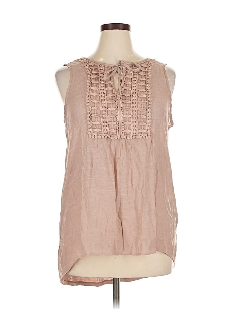 Pre-owned Perseption Concept Sleeveless Blouse In Pink