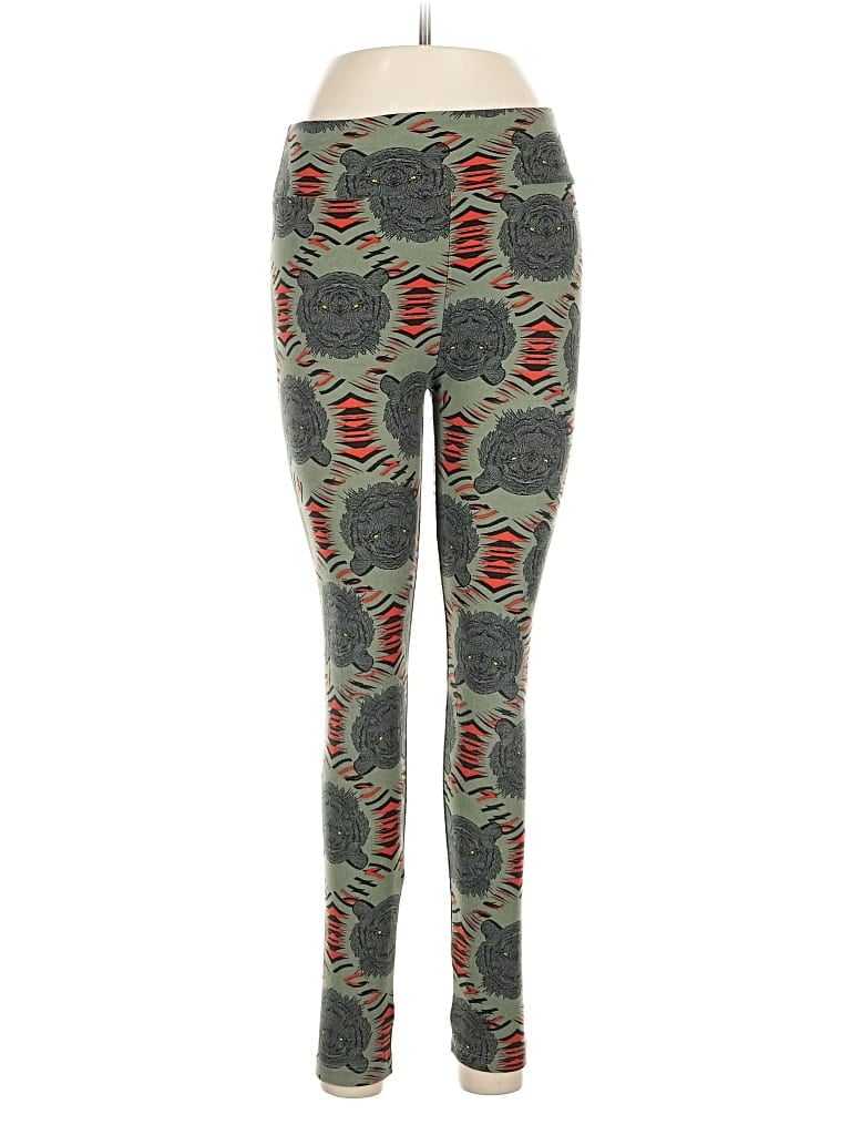 Pre-owned Lularoe Leggings In Green