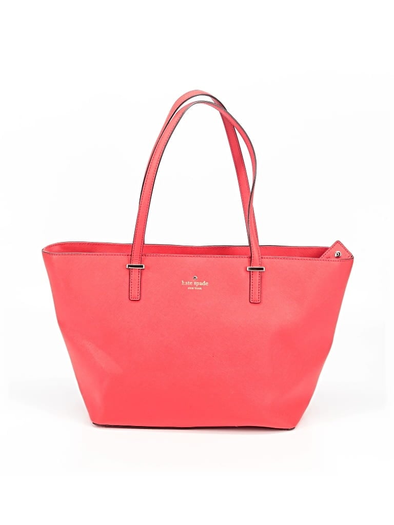 Click to view more detailed imagery on our partner's website Pre-owned Kate Spade New York Leather Tote Bag In Red