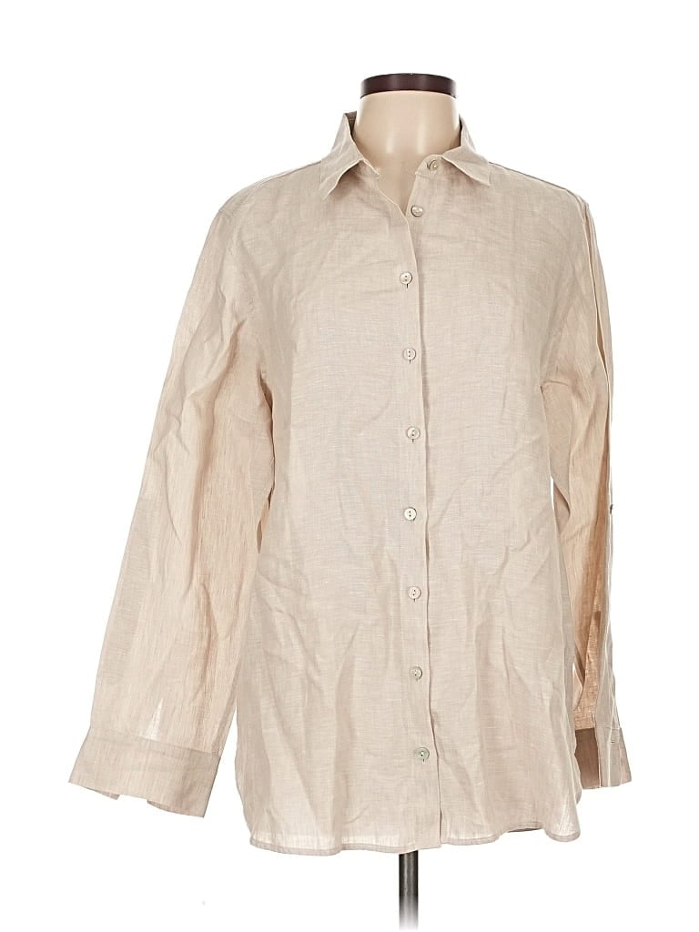 Click to view more detailed imagery on our partner's website Pre-owned Chico's Long Sleeve Button Down Shirt In Brown