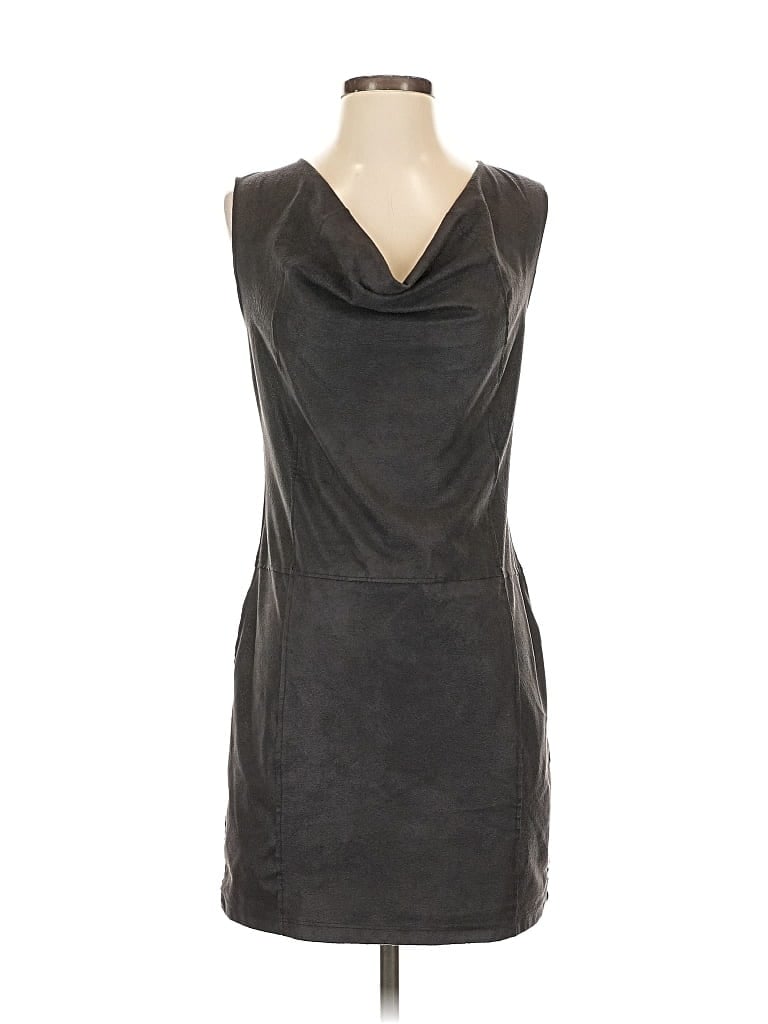 Pre-owned Velvet Cocktail Dress In Gray